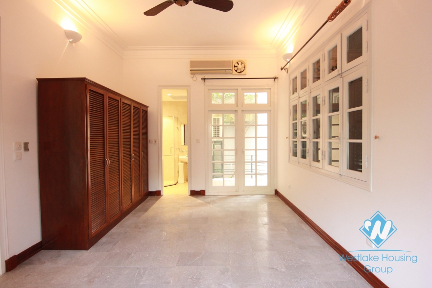 A wonderful french style villa for rent with 4 bedroom in Tay Ho, Hanoi